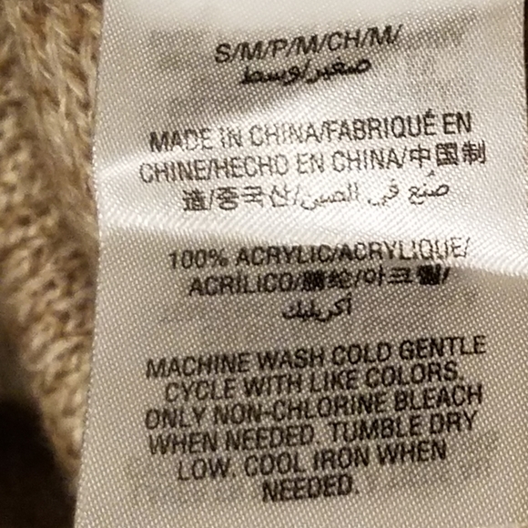 NWOT Karen Scott Poncho, Size S/M - Picture 5 of 5